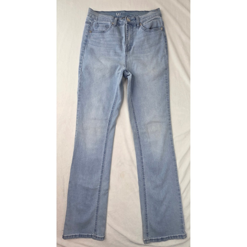DG2 Jeans‎ Women 4T Light Blue Straight Leg High Rise Denim Excellent